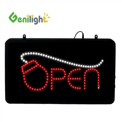 56*33cm Tamaño del panel RGB Genilight Indoor LED Open Light Sign para Tienda de acceso a Internet