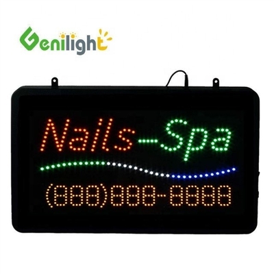 Rectángulo Indoor Open LED Sign con teléfono Función telefónica 3 Tipo de cambio