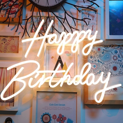 12V personalizado resistente al agua RGB Flexible Silicio LED Neon Sign Light para la tienda de vacaciones
