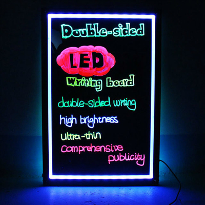 Tablero de escritura de mensajes de LED personalizable Iluminado Tablero de neón borrable DIY