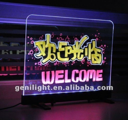 Tablero de escritura de mensajes de LED personalizable Iluminado Tablero de neón borrable DIY