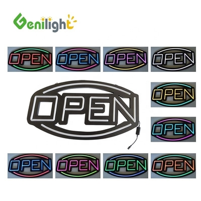 3 Tipos de cambios de funciones Signo LED con material acrílico de luz personalizado y control remoto