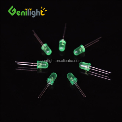 Diodo emisor de luz LED fijo GREEN F3 Diodos LED con tensión inversa de 5V