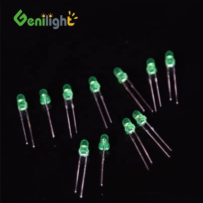 Diodo emisor de luz LED fijo GREEN F3 Diodos LED con tensión inversa de 5V