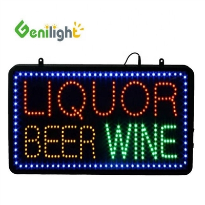 Animación intermitente Genilight 22 * 13 pulgadas LED Open Neon Sign Perfecto para la marca personalizada