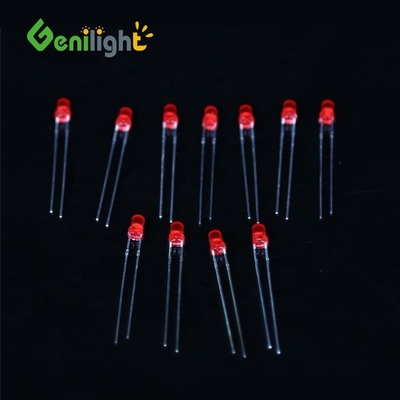 3Mm F3 Diodo LED rojo DC3V 20MA Lámparas de ampolla Componentes Corriente máxima Ninguno