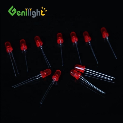 3Mm F3 Diodo LED rojo DC3V 20MA Lámparas de ampolla Componentes Corriente máxima Ninguno