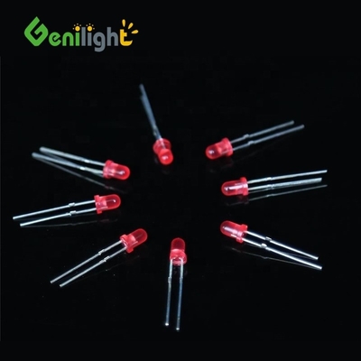 3Mm F3 Diodo LED rojo DC3V 20MA Lámparas de ampolla Componentes Corriente máxima Ninguno