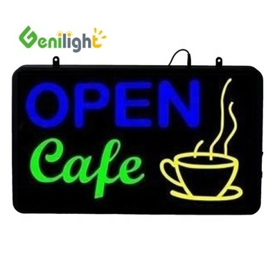 Promueva eficientemente su negocio de restauración de cafetería con OPEN Neon Board y animación