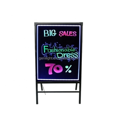Modo de visualización de animación Caja de luz de pizarra LED borrable con banda LED RGB SMD5050