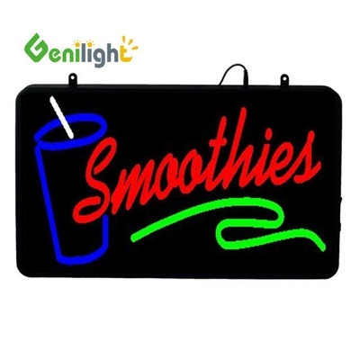 CE RoHS 58 * 36cm Acrílico LED Flash SUSHI Signo Genilight para pantallas publicitarias en interiores