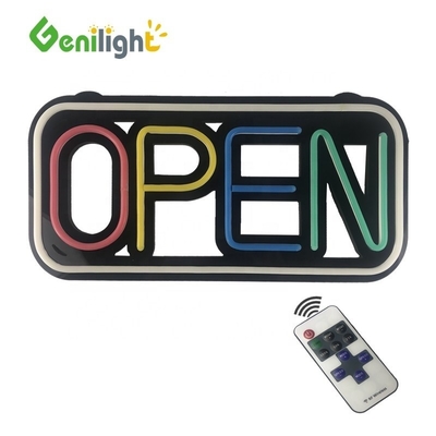 Fácil 48 * 25cm LED Neón Silicona de la señal abierta con 10 Tipo de función de cambio y 25 C de moda
