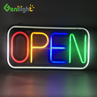 Fácil 48 * 25cm LED Neón Silicona de la señal abierta con 10 Tipo de función de cambio y 25 C de moda