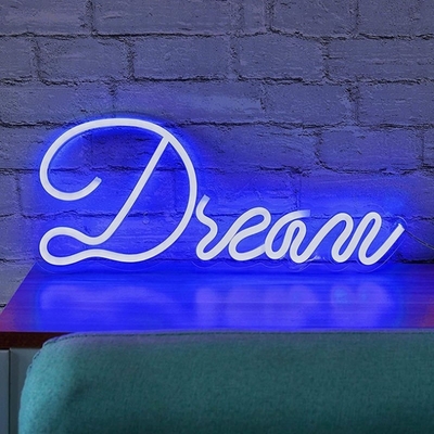 Lámparas de luz LED atenuables Art Neon Decor para cumpleaños Navidad Sala de juegos de bodas Voltado 5V Consumo de energía 1