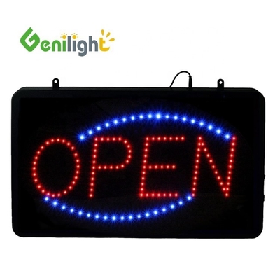 Luz de neón exterior LED personalizada de signo abierto con material ABS y 3 tipos de función de cambio