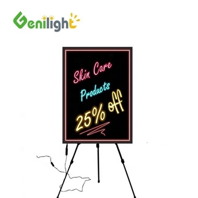 Rectángulo Tipo 60 * 40cm Tablero acrílico RGB Magic LED Signo de escritura con capacidad antiviento