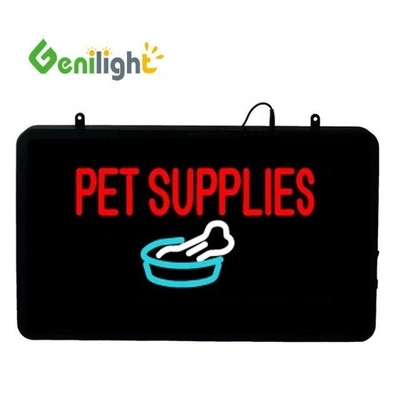 Indicador de neón LED de 22 * 13 pulgadas personalizado para suministros de PET
