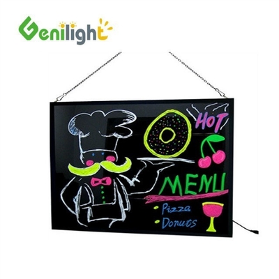 Función de rectángulo Tabla de escritura LED ultra delgada de Genilight con 12 tipos de brillo