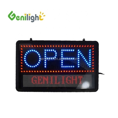Lámparas LED de colgado fácil personalizadas Flex Neon Sign OPEN para publicidad Resolución de tono de píxeles