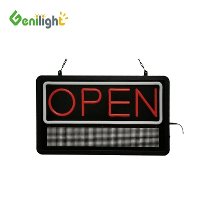 Indicador abierto de neón acrílico LED personalizado personalizable para satisfacer sus requisitos