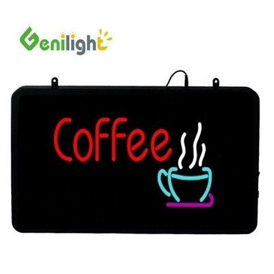 Protección de voltaje LED de la tienda de rosquillas de café Signo Genilight interior 22 * 13 pulgadas con función SDK