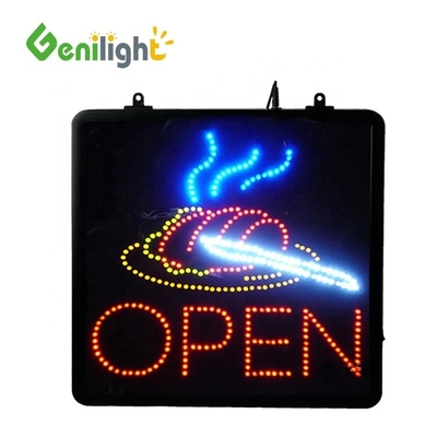 Brillo Genilight Interior diseño de 22 * 13 pulgadas DC12V led SANDWICHES signo de luz de neón abierto