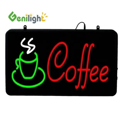 Genilight Indoor 22 * 13 pulgadas LED Café Open Sign con ahorro de energía y función SDK