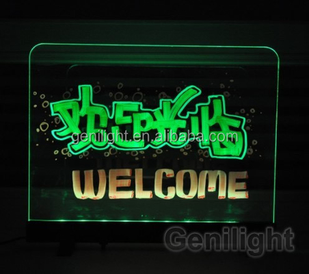 Tabla de escritura magnética de LED con banda RGB SMD5050 personalizable para publicidad interactiva