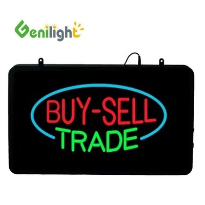 Genilight 56*33 cm Rectángulo LED BONDOS DE BAIL SIGNAL de neón Animación Material resina epoxi