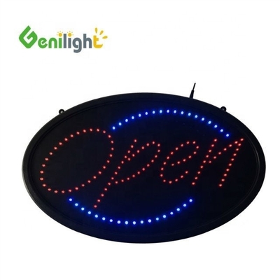 ODM Personalizado LED Oval OPEN Light Neon Sign con alta resolución