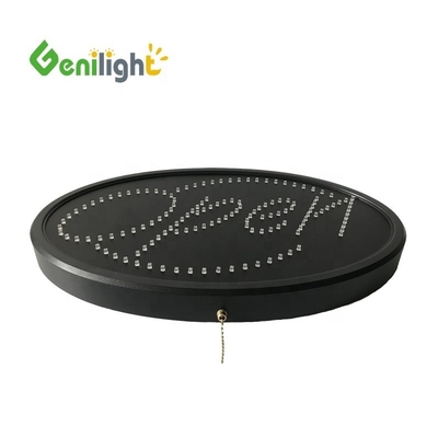 ODM Personalizado LED Oval OPEN Light Neon Sign con alta resolución