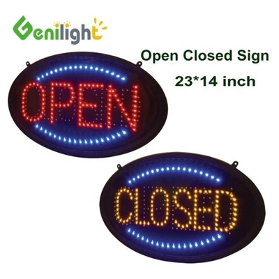 ODM Personalizado LED Oval OPEN Light Neon Sign con alta resolución