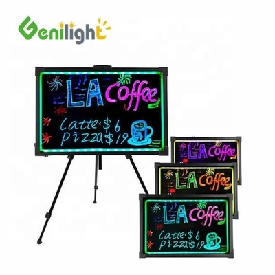 Tablero de escritura LED multicolor interior con control remoto Animación de modo de pantalla borrable