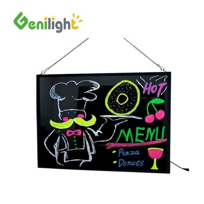 Tablero de escritura LED multicolor interior con control remoto Animación de modo de pantalla borrable