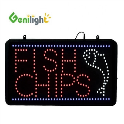 2 Tipo de cambio de funciones SASHIMI LED Neon Open Sign para la tienda de cañas de pesca Pixel Pitch DIY