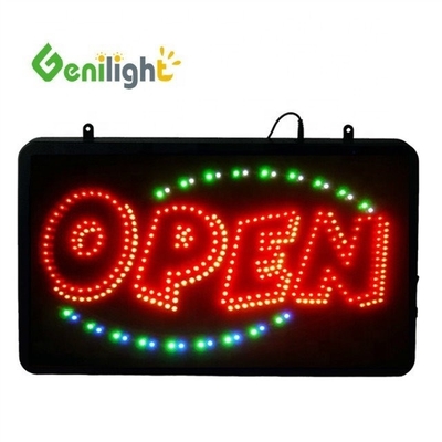 5mm Superbrillo LED Tamaño personalizado LED multicolor Signo abierto para visualización