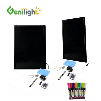 Tablero de escritura LED multicolor interior con control remoto Animación de modo de pantalla borrable