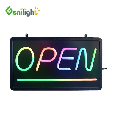 5mm Superbrillo LED Tamaño personalizado LED multicolor Signo abierto para visualización