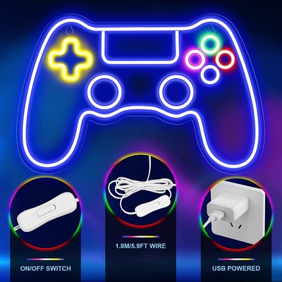 Añadir un Pop de color a su habitación de jugadores con 41 * 27.5cm Personalizado controlador de juegos de neón señal