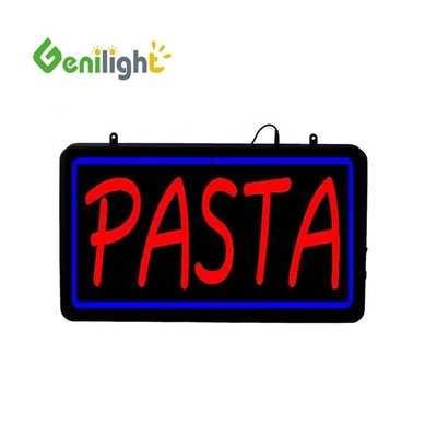 Tablero frontal acrílico PASTA Letreros de neón con y función de pantalla de animación