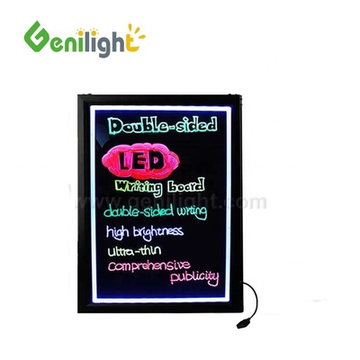 OEM Flashing Stand Billboard Brillante dibujo LED tablero de escritura de color completo tablero de mensajes