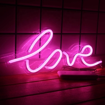 50000 horas de vida útil de negocios de neón Signo de amor LED grande luz para el diseño personalizado