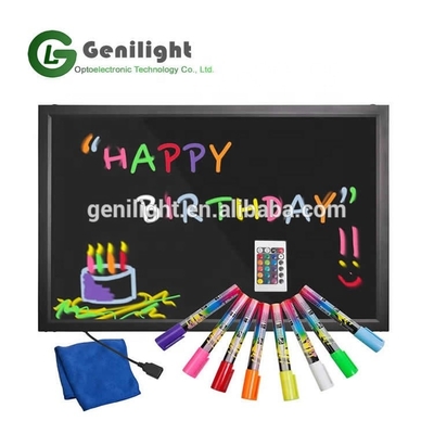 Excelente capacidad antiviento VIP 10 años tablero de escritura LED RGB con tablero acrílico