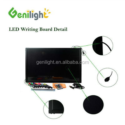Panel de pizarra de escritura de LED mini RGB transparente para interiores Tamaño 20 * 30cm para exhibición en tiendas
