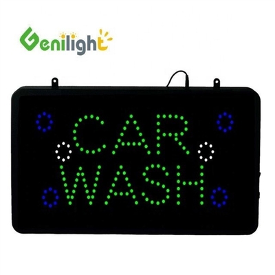 Ahorro de energía LED personalizado Signo abierto Genilight para limpiezas en seco 3 modos de flash