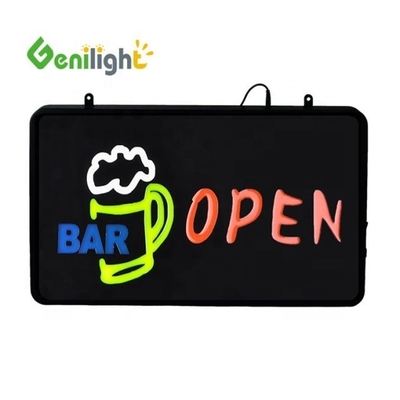LED Bar Pub Pared Iluminada Signo Rectángulo Forma de la instalación colgante hecha conveniente