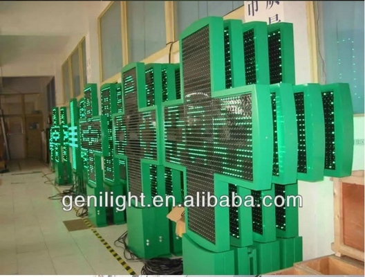 Display LED de animación 3D atractivo Display LED de farmacia cruzado con 1280 / 2560 puntos