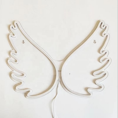 45 * 34cm Angel Wing Neon Signos para la decoración de la pared en el dormitorio de las niñas Energía de la habitación de los niños