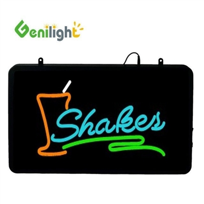 Display de señales LED de neón de alto brillo para sushi de forma ovalada o personalizada