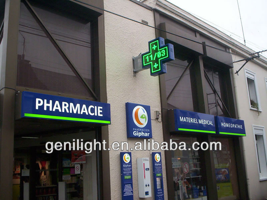 Tabla de visualización de alta luminosidad LED para farmacias con una pantalla de 800*800 mm